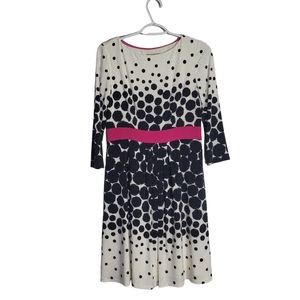 Eliza J Polka Dot 3/4 Sleeves Dress size 6